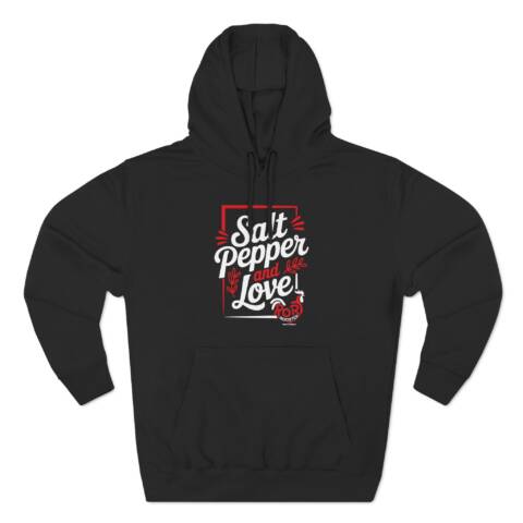 Fleece Hoodie - Rory Rooster Salt, Pepper & Love Design