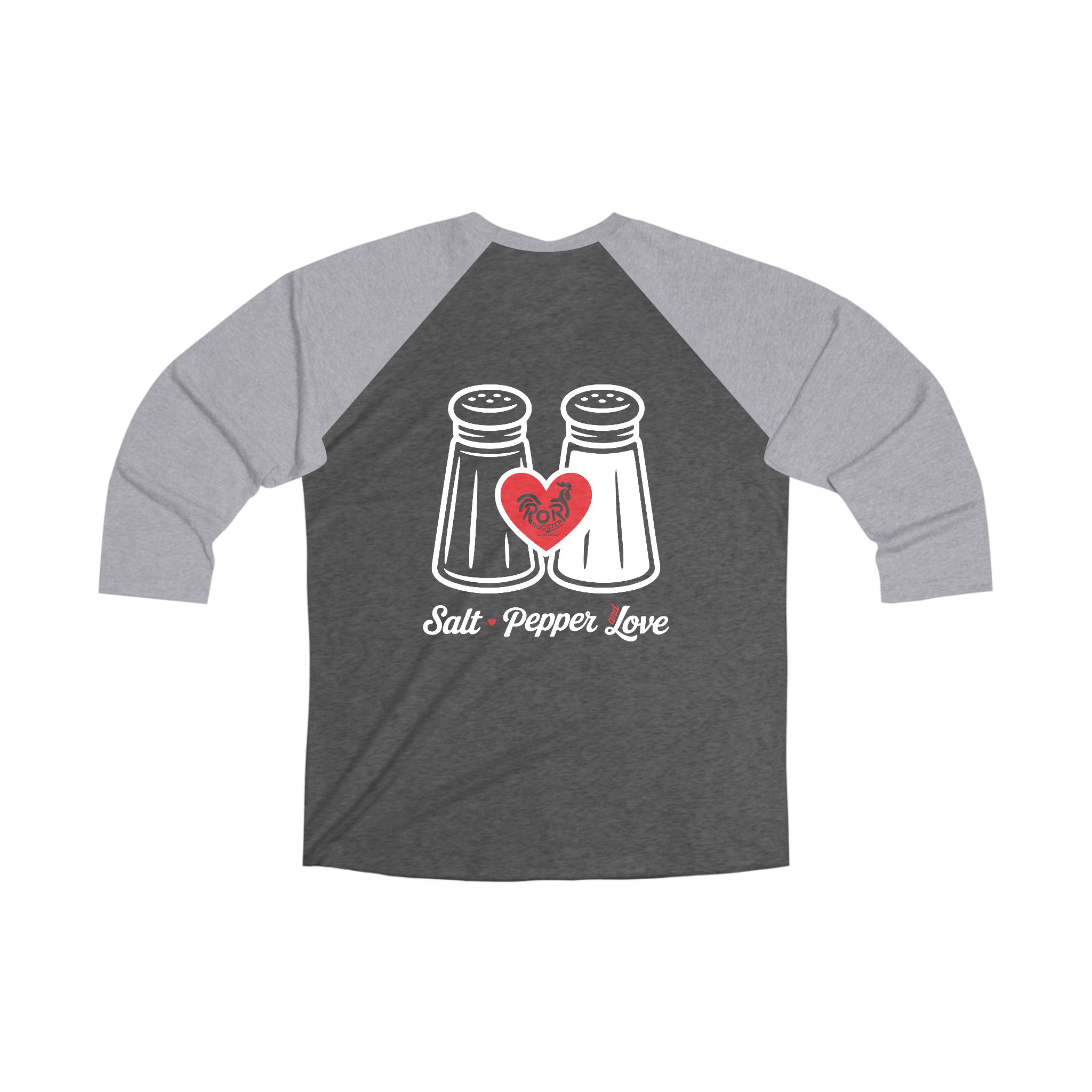 Salt Pepper Love Raglan Tee - Image 2