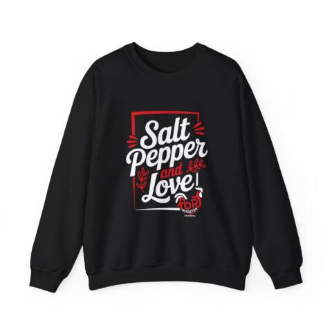 Salt & Pepper Love Crewneck Sweatshirt for Food Lovers