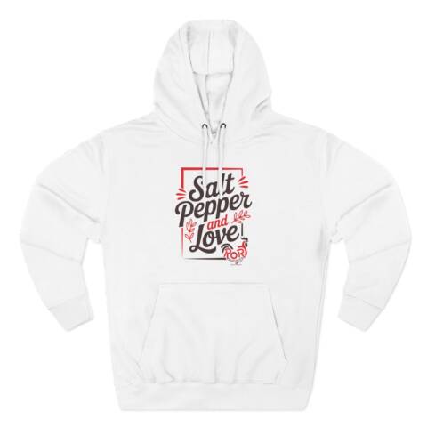 Fleece Hoodie Rory Rooster Salt Pepper Love Design