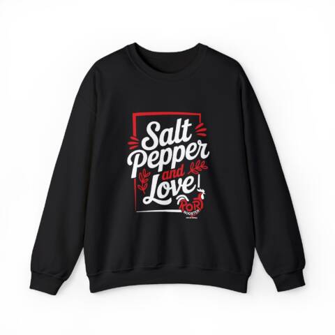 Salt & Pepper Love Crewneck Sweatshirt for Food Lovers