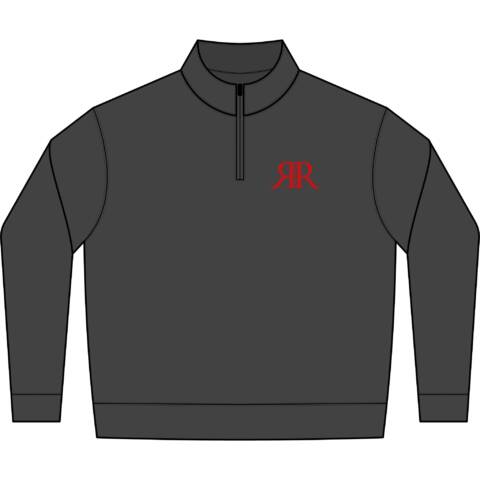 Rory Rooster Unisex Relaxed Faded Half-Zip Sweatshirt