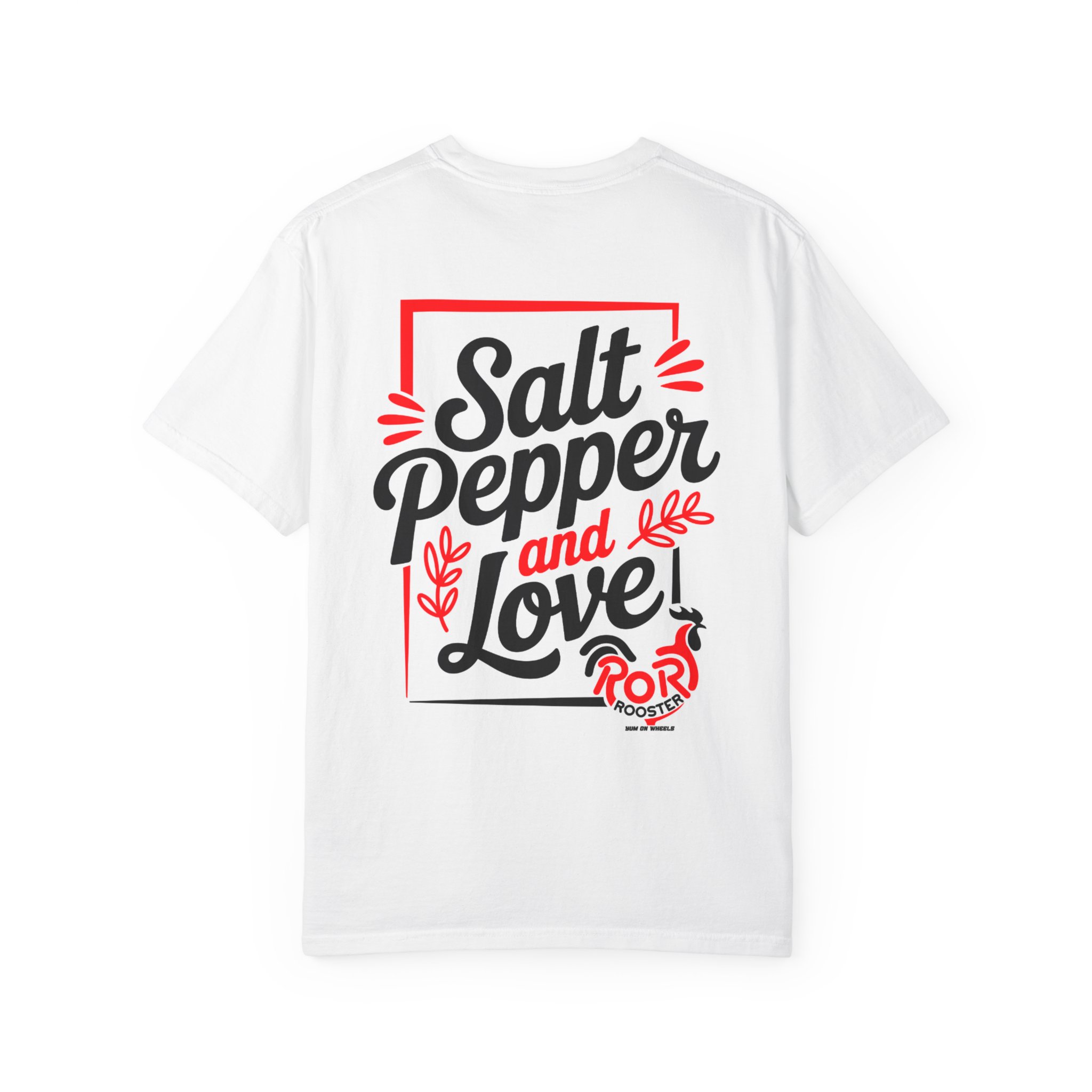 Rory Rooster Salt, Pepper & Love | Comfort Colors® 1717 Graphic T-Shirt - Image 2